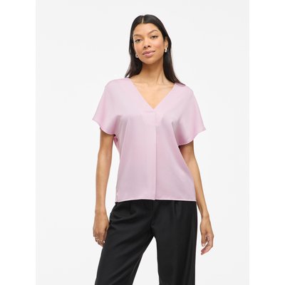 Blouse satinée, manches courtes VILA