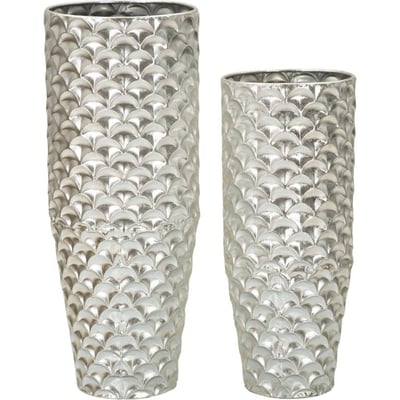 Duo de vases en fer relief élégant GLAM RECOLLECTION