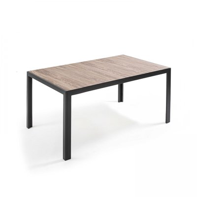Table de jardin 6 places aluminium et céramique, TIVOLI OVIALA