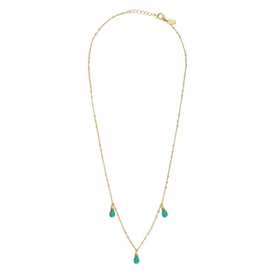 Collier danae quartz vert CAROLINE NAJMAN
