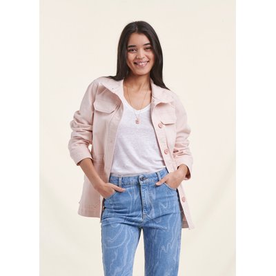 Veste courte rose pale clearance