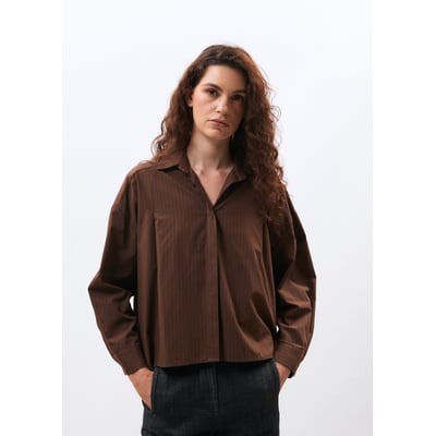 Chemise oversize manches longues à rayures HUMILITY
