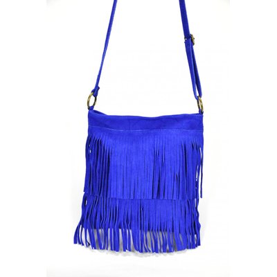 Sac bandoulière en cuir italien à franges HUYANA OH MY BAG
