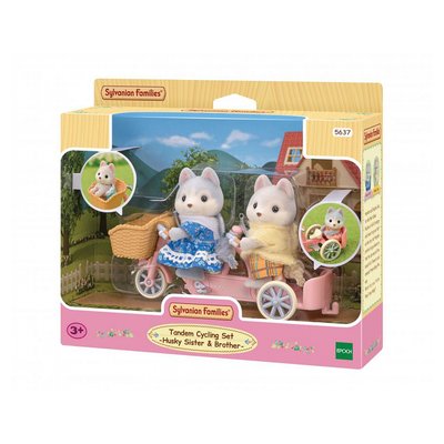 5637  Les frères et surs husky et leur tandem SYLVANIAN FAMILIES