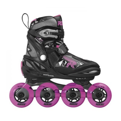 Roller JR  moody girl tif noir-roseT 36-40 ROCES