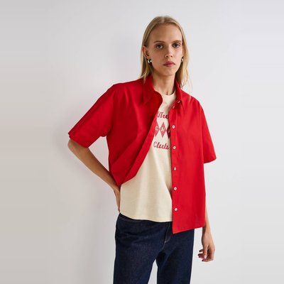 Chemise manches courtes en coton MONOPRIX