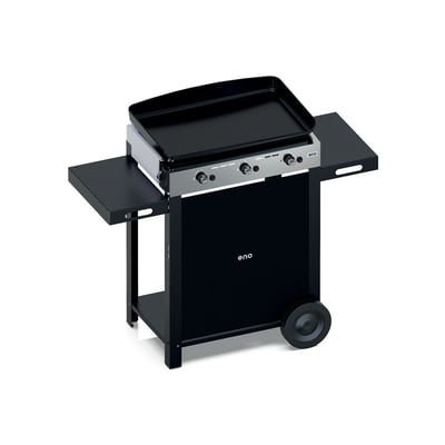 Plancha gaz Combo Initial 65 Inox 3 bruleurs sur chariot, 62x36 cm ENO