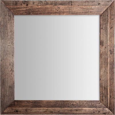 Miroir carré en bois style colonial RECOLLECTION