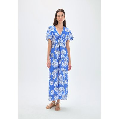 Robe longue imprimé paisley col en V LOLA CASADEMUNT