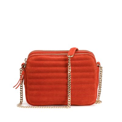 Gesteppte Handtasche aus Leder, Trageriemen mit Kette LA REDOUTE COLLECTIONS