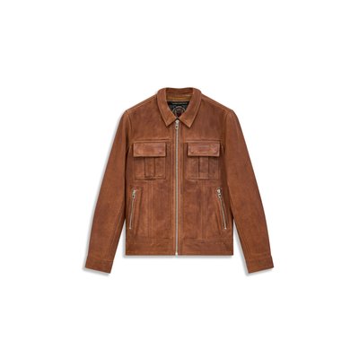 BLOUSON   EN CUIR CRISTO VINTAGE REDSKINS