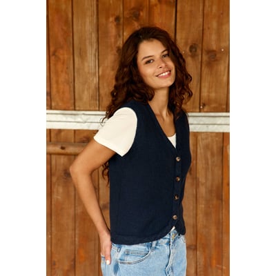 Gilet col v uni MELBA LA PETITE ETOILE