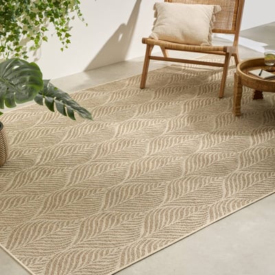 Tapis d'extérieur motif feuille CURTIS ATMOSPHERA