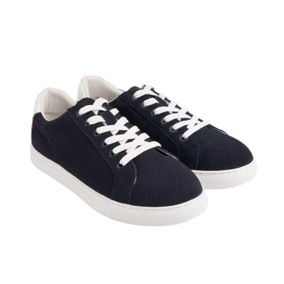 Baskets En Cuir Simone Navy Suede BONS BAISERS