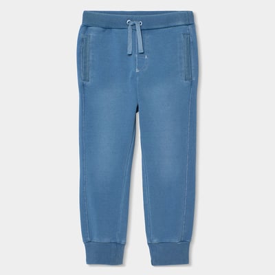Pantalon garçon en molleton denim BOBOLI