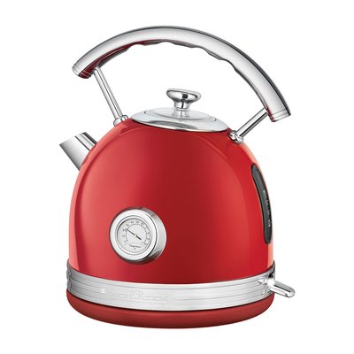 Jarro elétrico vermelho vintage, 2200W, da Proficook PROFICOOK