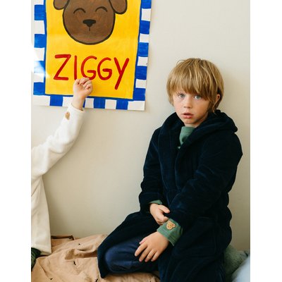 Peignoir en corail avec capuche ZIPPY