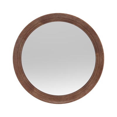 Miroir rond épais bois 76cm EMDE