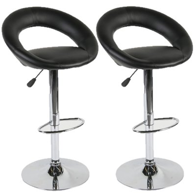 Lot de 2 tabourets de bar Sasha simili TOILINUX