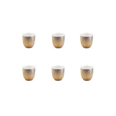 Lot de 6 tasses en grès, COSMOS BJORN