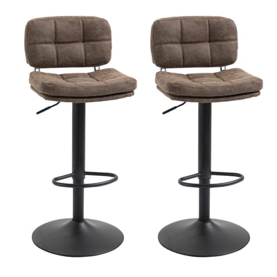 Tabouret de bar Revêtement synthétique PU HOMCOM