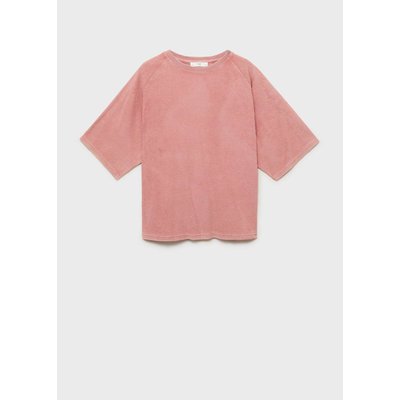 Sweat en coton bouclette overdyed MANGO