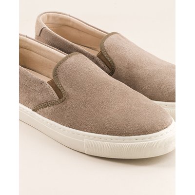 Basket slip-on mixte cuir suède gris ELLIS ANGARDE