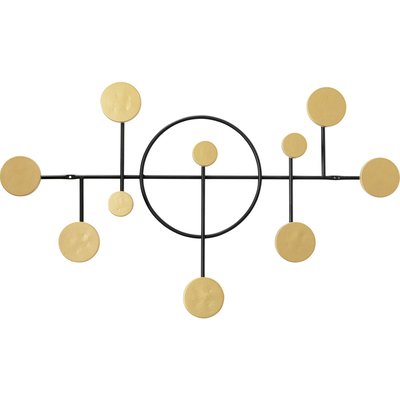 Portemanteau mural Art Circles 79cm doré KARE DESIGN