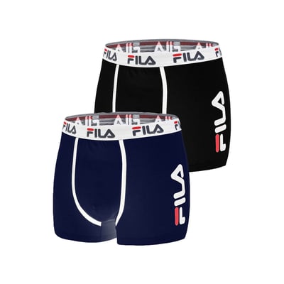 Lot De 2 Boxers Coton Uni Fu5040 FILA