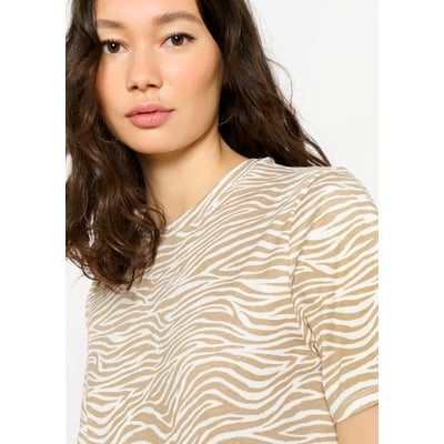 Robe t-shirt imprimé zèbre LOLALIZA