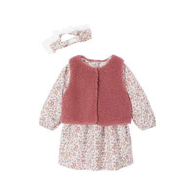 Coffret robe + gilet + bandeau VERTBAUDET