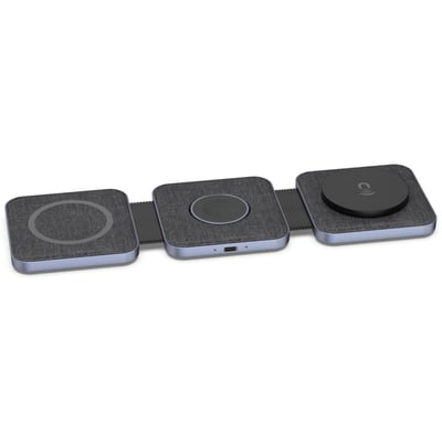 Chargeur sans fil MagSafe 3 en 1 plat pliable 15W ADEQWAT