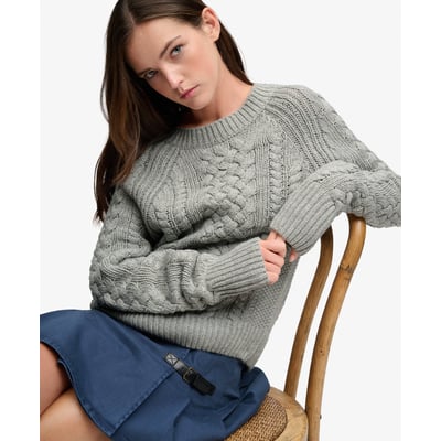 Pull en maille mélangée en laine SUPERDRY