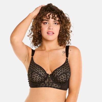 Soutien-gorge à armatures noir MERVEILLEUX CAMILLE CERF & POMM'POIRE