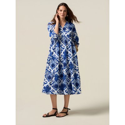Robe CHEMISIER en coton frais à motifs OLTRE