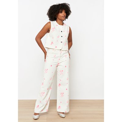 Pantalon large brodé LOLALIZA