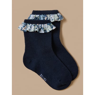 Chaussettes volants tissu Liberty CYRILLUS