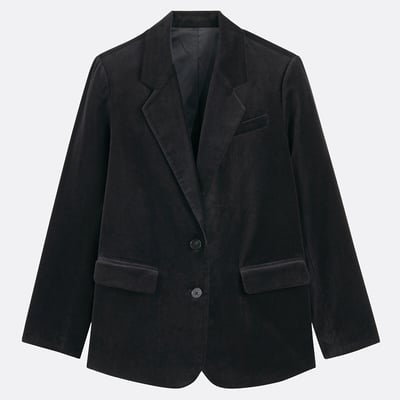 Blazer Signature Andrée z gładkiego weluru z kolekcji LA REDOUTE