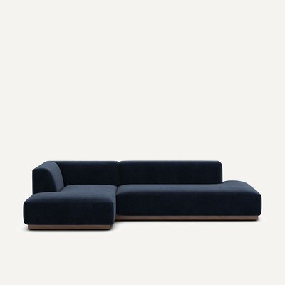 Canapé d'angle gauche XL velours chenille, Jacopo AM.PM