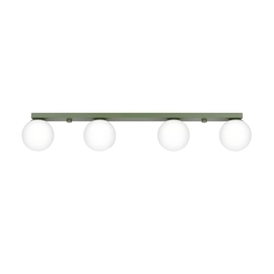 Plafonnier Acier Vert Olive G9 4 Yoli EDEN
