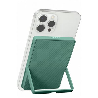 Batterie externe 5000 mAh Qi2 MagSafe avec bequille vert CASYX