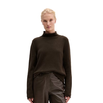Pull à col roulé, coupe slim regular en coton biologique MARC O'POLO