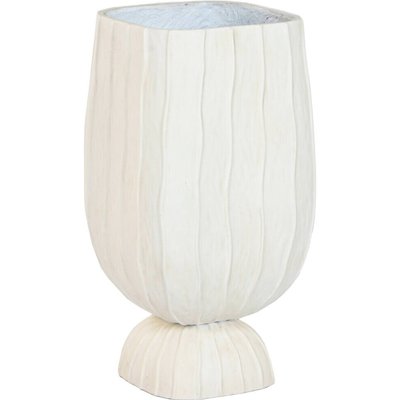 Support de pot en fibre d'argile effet vieilli coloris naturel RECOLLECTION