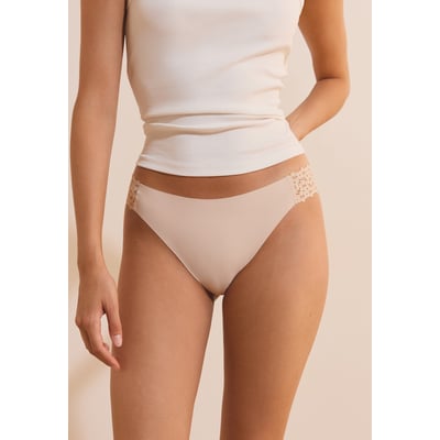 Culotte en microfibre et dentelle WISH ETAM