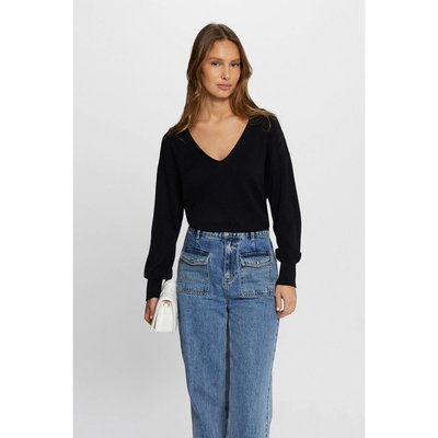Pull col en V manches longues MORGAN