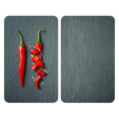 2 Couvre-plaques Universel Piment WENKO