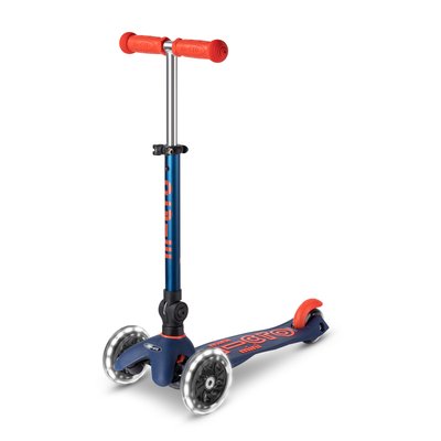 Trottinette 3 roues Mini Micro Deluxe  Marine pliable LED MICRO MOBILITY