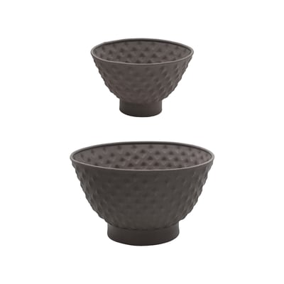 Set de 2 cache-pots décoratifs en fer D35 RETRO SIA