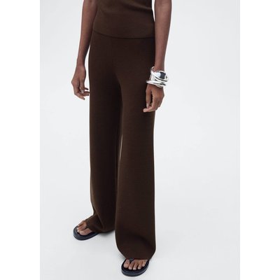 Pantalon droit maille MANGO