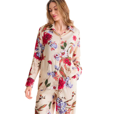 Haut pyjama chemise manches longues TAMARA LISCA